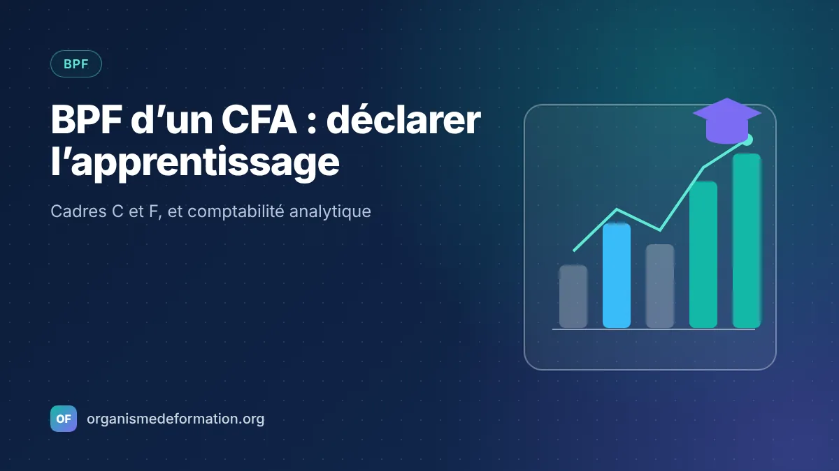BPF d’un CFA : déclarer l’activité d’apprentissage