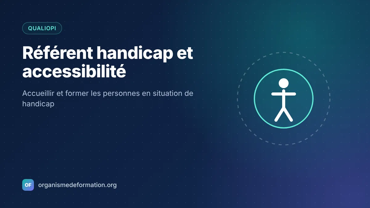 Référent handicap et accessibilité en formation